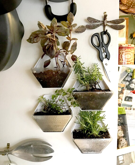 Pots and Planters Modular Wall-mounted Planter Mint Green Home & Hobby ...