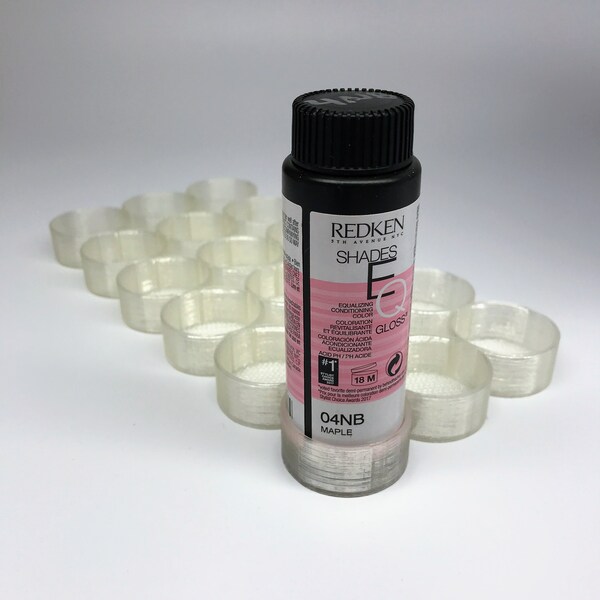 Redken Shades EQ Hair Color Bottle Trays for 2oz, 33 mm bottles - SHORT Version 5/8 Inch tall - Extra Durable - Non-Breakable