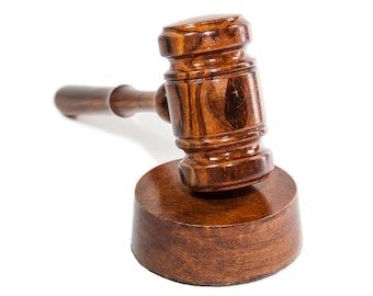 Onyx Art Cufflinks Auctioneer//Judge Gavel