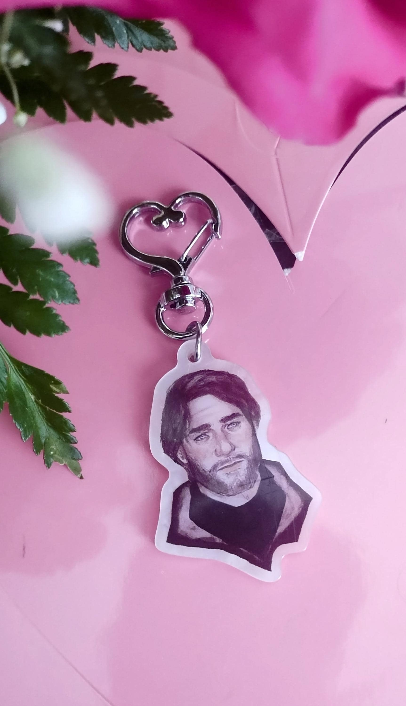Arthur Morgan RDR2/RDR red dead redemption 2 low High Honor Red Dead Redemption 2 Pink Pearl Keychain Heat Clasp Phone Charm and Sticker