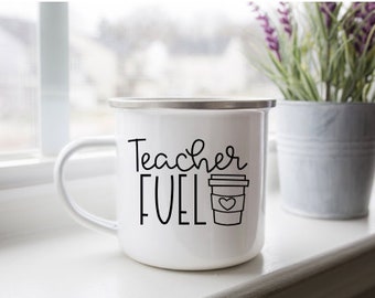 Teacher Fuel Mug End OF Term Teacher Gift Teachers Coffee Mug Teacher Fuel Mug End OF Term Teacher Gift Teachers Coffee Mug