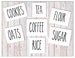 Custom kitchen/canister labels/decals 