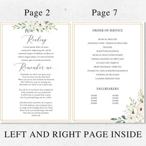 loss of father, funeral card, funeral brochure, celebration of life, funeral program, obituary template, loss of mother, in loving memory, loss of loved one, canva template, loss of grandmother, funeral template, obituary program