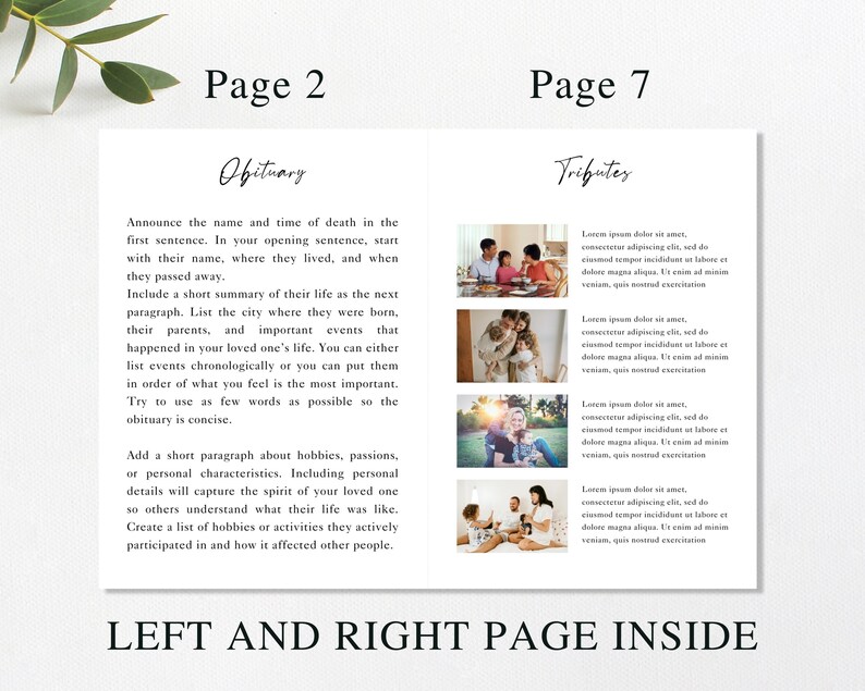 loss of father, funeral card, funeral brochure, celebration of life, funeral program, obituary template, loss of mother, in loving memory, loss of loved one, canva template, loss of grandmother, funeral template, obituary program