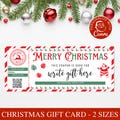 Christmas Gift Voucher Template | Personalized Holiday Coupon Card | Canva Template, Stocking Filler, Gift from Santa for Him or Her