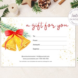 Gift Certificate Template, Printable A Gift for You Card, Personalized ...