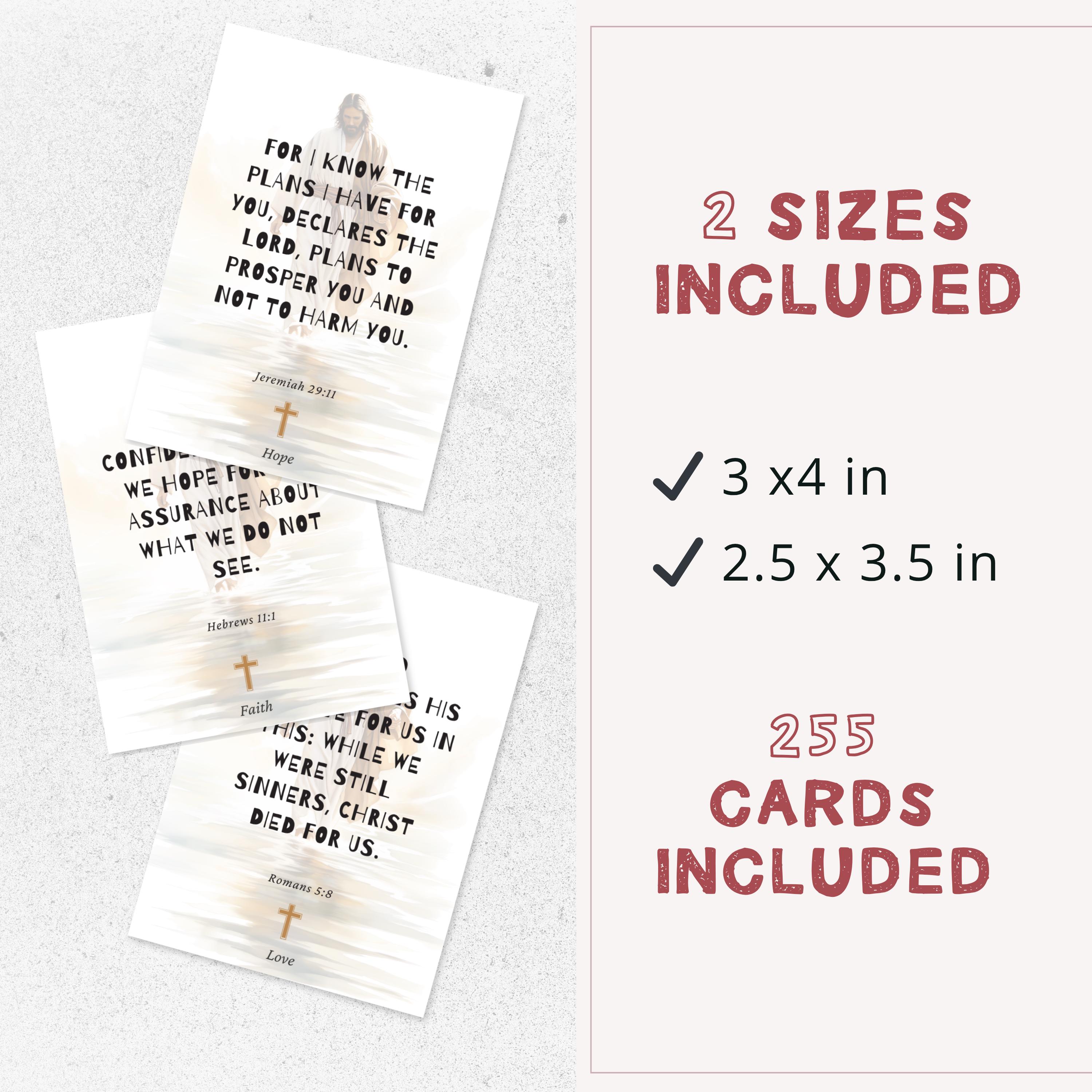 Editable Bible Verse Affirmation Cards | Scripture & Inspirational ...