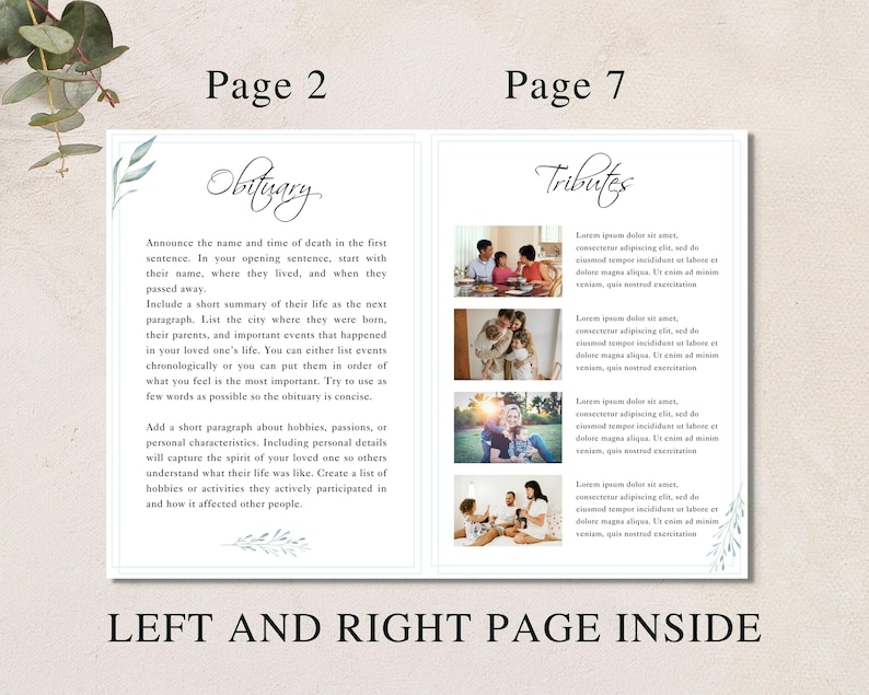 loss of father, funeral card, funeral brochure, celebration of life, funeral program, obituary template, loss of mother, in loving memory, loss of loved one, canva template, loss of grandmother, funeral template, obituary program