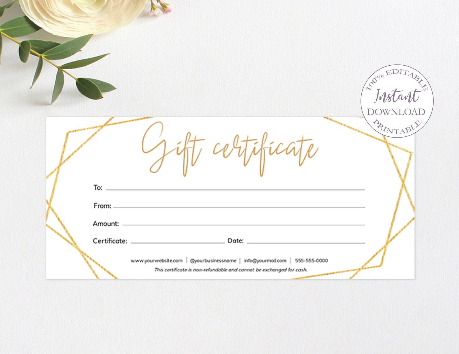 Gift Certificate Digital File Fathers Day Gift Ideas Etsy