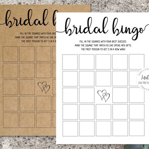 Bridal Shower Bingo Printable, Rustic Bridal Shower Games, Editable Bachelorette Games, Funny Bridal Shower Game, Instant Download. SRP-029