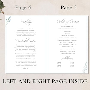 loss of father, funeral card, funeral brochure, celebration of life, funeral program, obituary template, loss of mother, in loving memory, loss of loved one, canva template, loss of grandmother, funeral template, obituary program