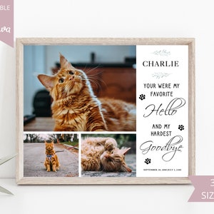 Pet Memorial Card I Editable Canva Template I Pet Loss Gift Card I Memorial Keepsake Gift I Pet Celebration Card I Funeral Template