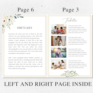 loss of father, funeral card, funeral brochure, celebration of life, funeral program, obituary template, loss of mother, in loving memory, loss of loved one, canva template, loss of grandmother, funeral template, obituary program