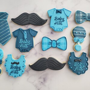 Baby Shower Traje, Corbata y Bigote
