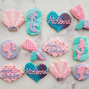 Mermaid/Barbie Cookies