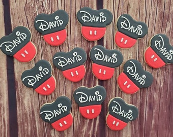 Customized Mickey Mouse Cookies