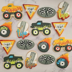 Monster Truck Cookies
