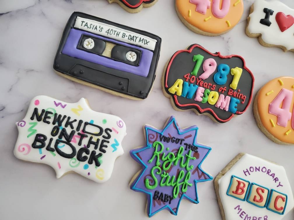 80's / 90's Birthday Cookies - Etsy