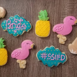 Flamingo Bachelorette  Cookies