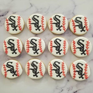 Chicago White Sox Baseball Cookies
