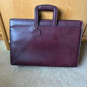 Schlesinger Leather Briefcase - Etsy