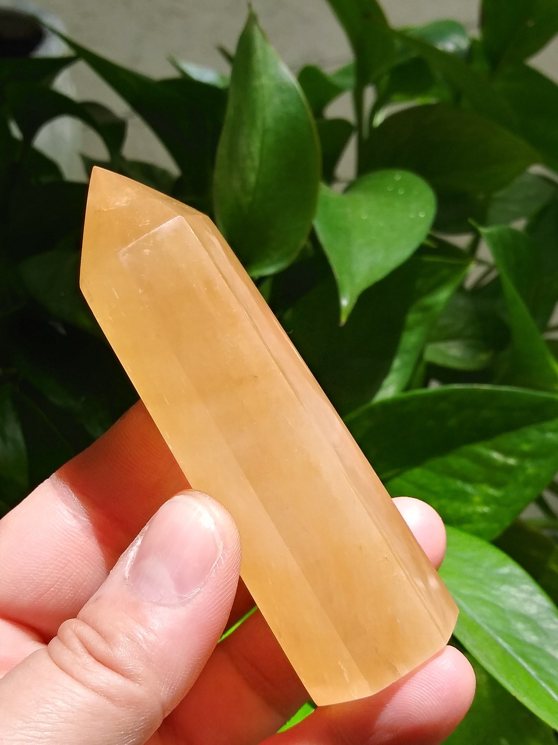 Honey Calcite Tower/ Honey Calcite Crystal/ Crystals for Etsy UK
