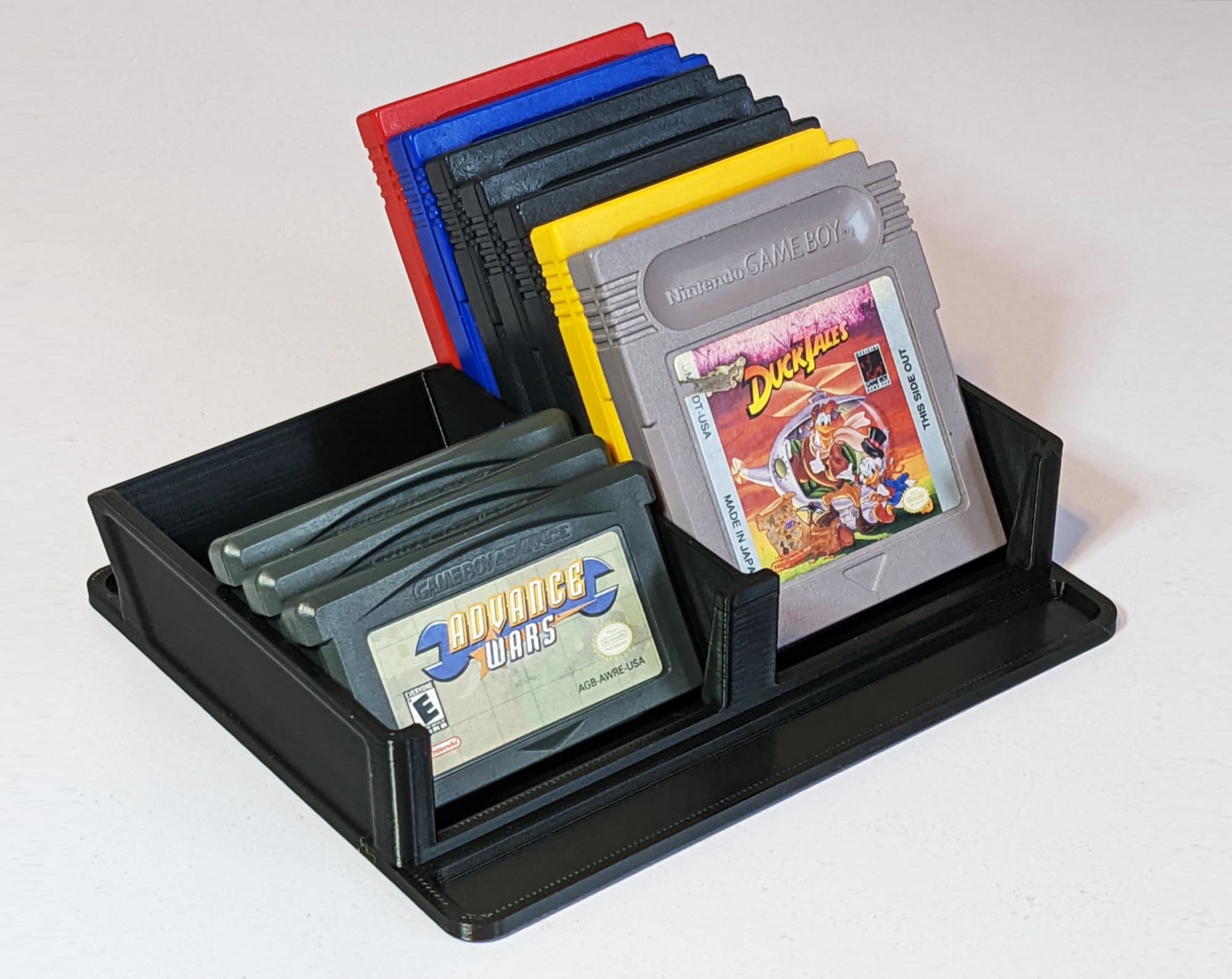 GAMEBOY ADVANCE STAND WITH 5X GAME CARTRIDGES HOLDER