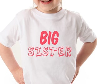 Big Sister, Big Brother, Little Sister, Little Brother Matching Sibling Shirts