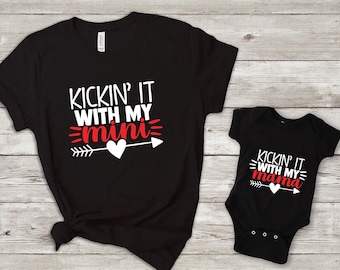 Kicking It With My Mama and Mini Matching Shirts