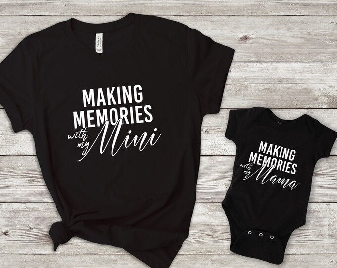 Making Memories With My Mama and Mini Matching Shirts