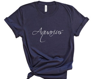 Aquarius Zodiac T Shirt