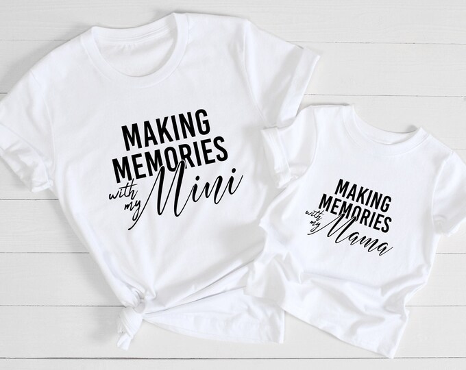 Making Memories With My Mama and Mini Matching Shirts