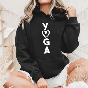 Womens Yoga Hoodie, Love Yoga Sweatshirt, Yogi Gift, Yoga Instructor Hoodie, Meditation Sweatshirt, Cozy Gifts, Boho Spiritual Pullover
