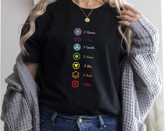 7 Chakra Yoga T Shirt