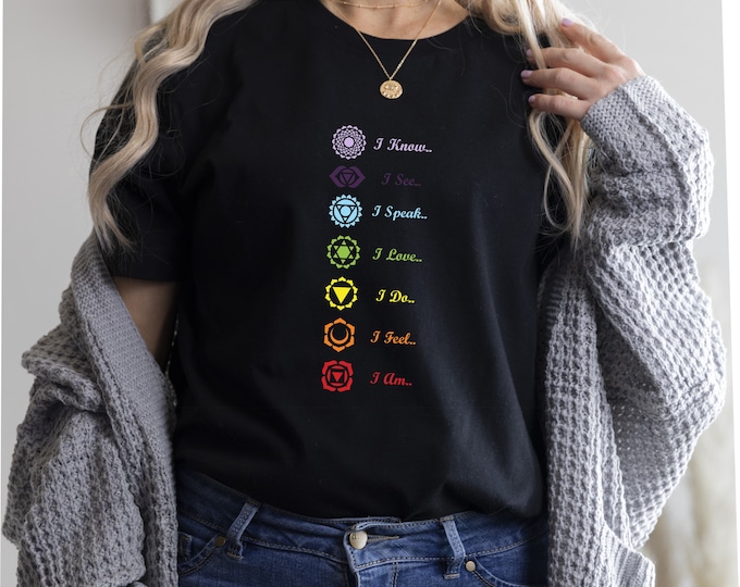7 Chakra Yoga T Shirt