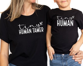 Tiny Human Tamer and Tiny Human Matching Shirts
