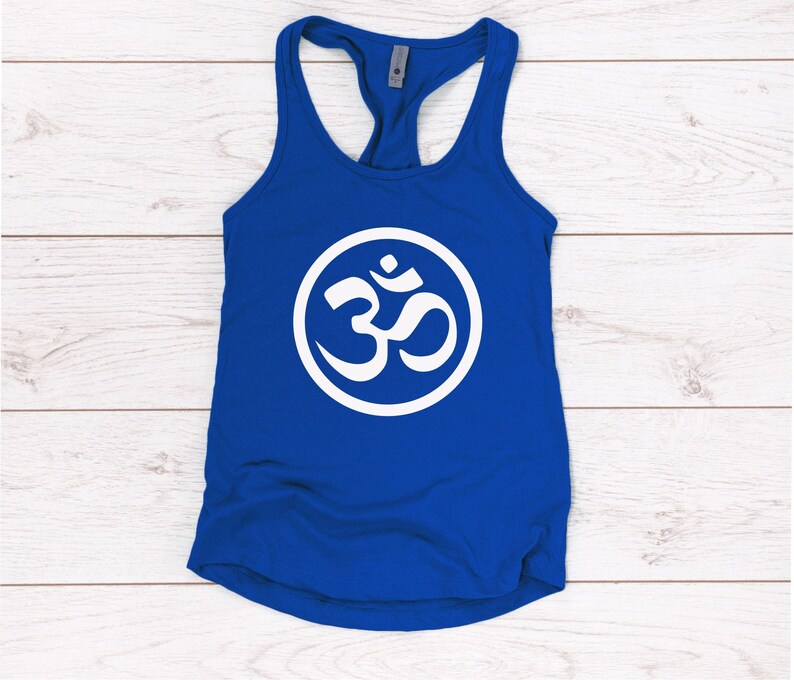 Exercise /& Fitness Apparel Ladies Yoga Top Yoga Lover Workout Apparel Spiritual Gift Yoga Tank Top For Women Summer Tank Top Om Shirt