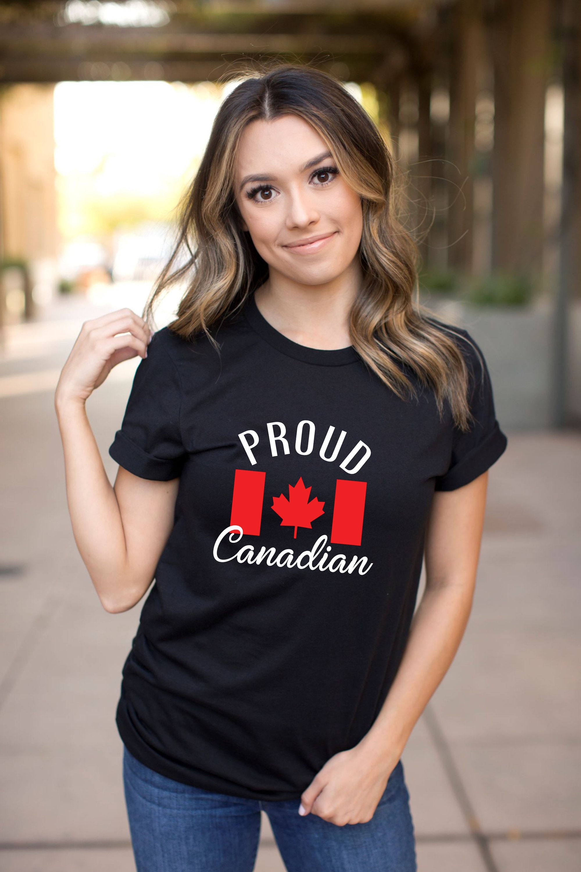Proud Canadian Unisex T-Shirt Canada Flag TShirt Canada | Etsy