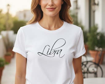 Libra Shirt for Women, Libra Zodiac T Shirt, September October Birthday Tee, Astrology Horoscope Gift