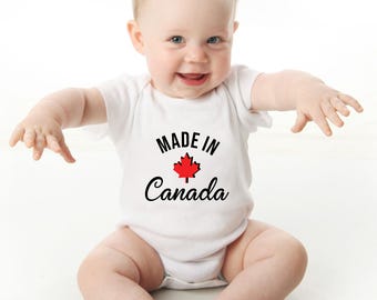Made In Canada Baby Bodysuit or Toddler T Shirt