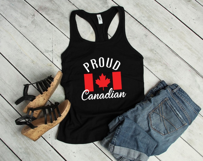 Proud Canadian Flag Tank Top