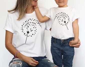 I Made A Wish and I Came True Matching Mommy and Me Shirts