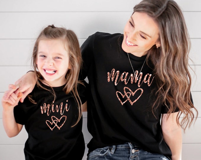 Mama and Mini Glitter Shirt