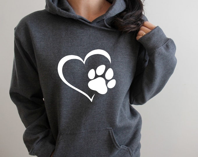 Pawprint Heart Hoodie
