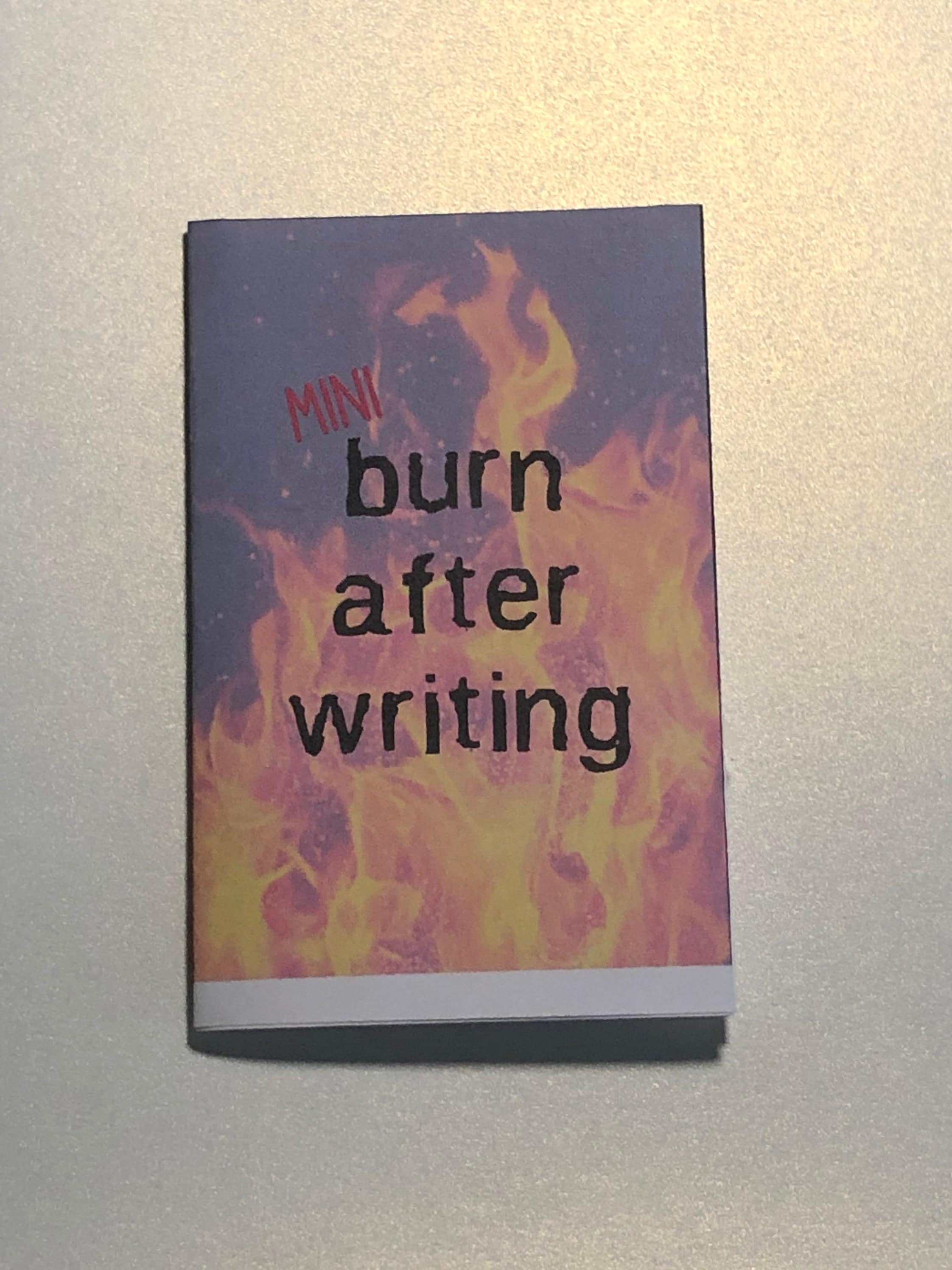 burn after writing book prompts