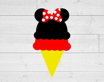 Mouse Ears Ice Cream Cone Svg, Mouse Ears Snacks svg, Helado svg, Mouse Head svg, Mouse Ears svg, DESCARGA INSTANTE, png, jpg