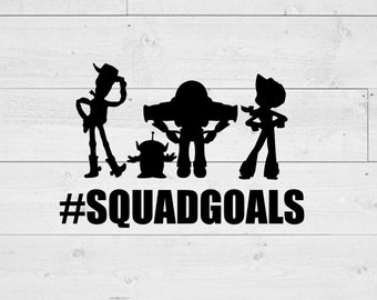 Squadgoals svg, Hashtag Squadgoals svg, Toy svg, silhouette cricut cut file