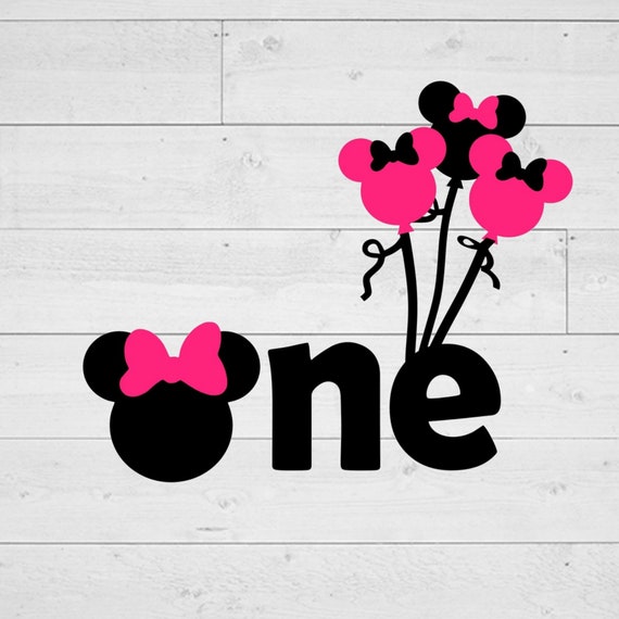 Download First Birthday Minnie Svg One Year Old Svg Mouse Head Svg Etsy
