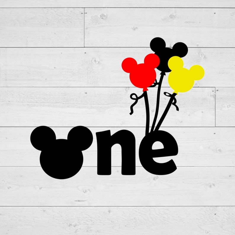 Download First Birthday Mickey svg One year old svg Mouse Head svg ...