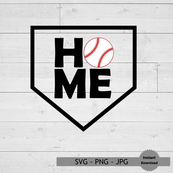 Download Home Baseball Svg Baseball Svg Home Plate Svg Baseball Home Etsy